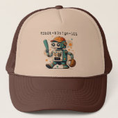 Robot honkbal schattige basis trucker pet (Voorkant)