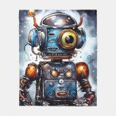 Robot I Fleece Deken (Voorkant)