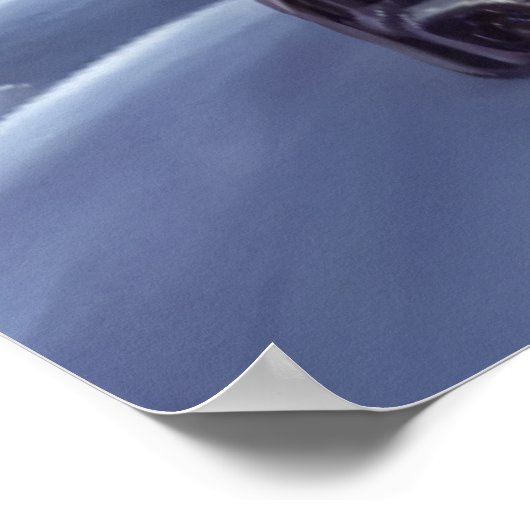 Robot in de sneeuwberg | AI Art Poster (Hoek)