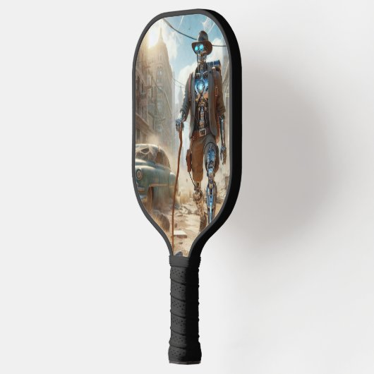 Robot in Ghost Town Pickleball Paddle (Links)