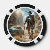 Robot in Ghost Town Poker Chips (Achterkant)