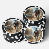 Robot in Ghost Town Poker Chips (Opstapeling)