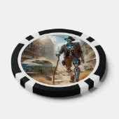 Robot in Ghost Town Poker Chips (Enkel)
