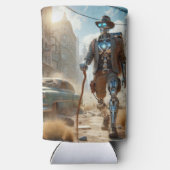 Robot in Ghost Town Seltzer Blikjeskoeler (Achterkant)