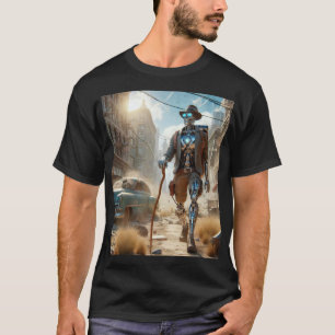 Robot in Ghost Town T-shirt