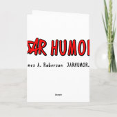 Robot in pompoen kaart (Achterkant)