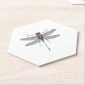 Robot Insect Dragonfly Hifi Speaker System Electro Kartonnen Onderzetters (Schuin)