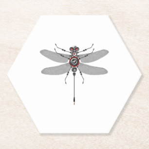 Robot Insect Dragonfly Hifi Speaker System Electro Kartonnen Onderzetters