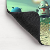 Robot-invasie vanaf boven V2 Mousepad Muismat (Hoek)
