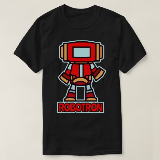 Robot Invasion Robotron voor kinderen T-shirt (Design voorkant)
