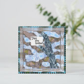 Robot Invitation aanpassen Kaart (Staand voorkant)