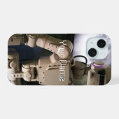 Robot iPhone 15 Case (Achterkant horizontaal)