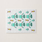 Robot Jigzaag Puzzle Legpuzzel (Horizontaal)