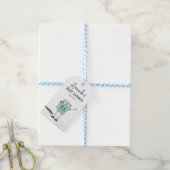 Robot jongen baby shower  cadeaulabel (Met Touw)