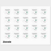 Robot jongen Baby Shower - dank je Ronde Sticker (Vel)