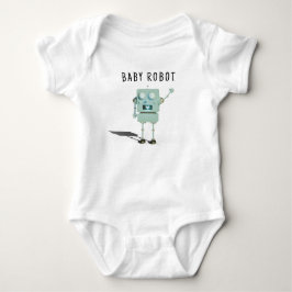 Robot jongen baby shower romper
