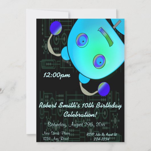 Robot Kaart (Achterkant)