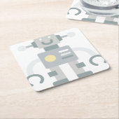 robot kartonnen onderzetters (Schuin)