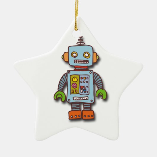 Robot Keramisch Ornament (Voorkant)
