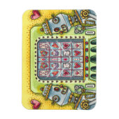 ROBOT KIJKEN NAAR LIEFHEART-VERKEERMACHINES MAGNEET (Verticaal)