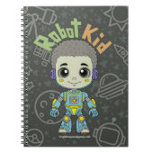 Robot kind spiraal notebook notitieboek (Voorkant)