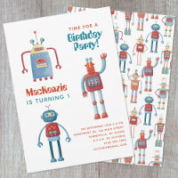 Robot Kinder eerste uitnodiging op verjaardag