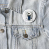 Robot-knop Key Chaiin Ronde Button 5,7 Cm (In situ)
