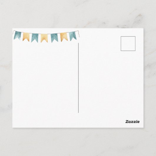 Robot konijnen Pasen Briefkaart (Achterkant)