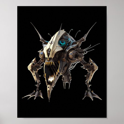 Robot Krab Sticker Poster (Voorkant)