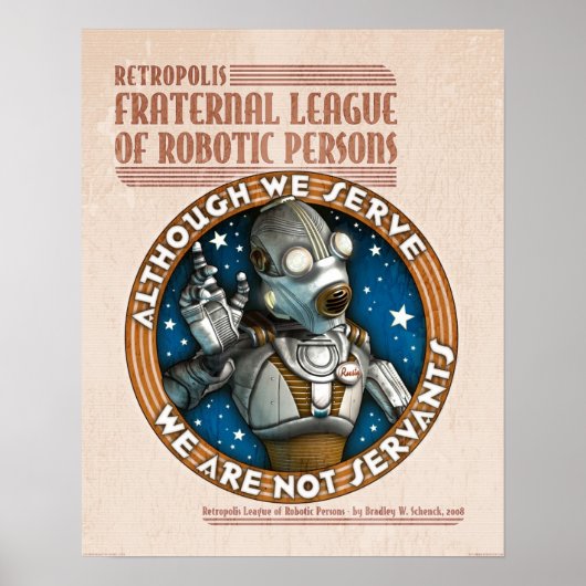 Robot Labor Union poster (16x20 inch) (Voorkant)