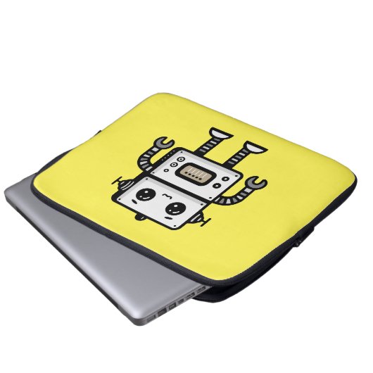 Robot Laptop Sleeve (Voorkant onderkant)