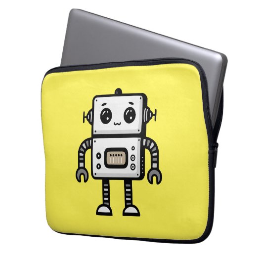 Robot Laptop Sleeve (Voorkant Links)