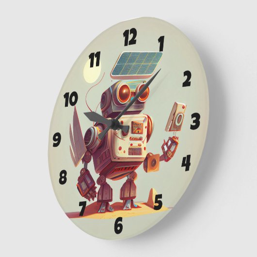 Robot Large Clock Grote Klok (Hoek)