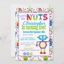 Robot Laten we gaan gek verjaardagsfeestje Kaart