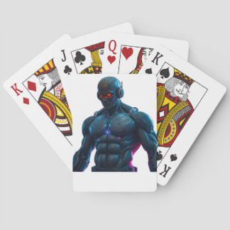 Robot Lichaam Bouwer Pokerkaarten