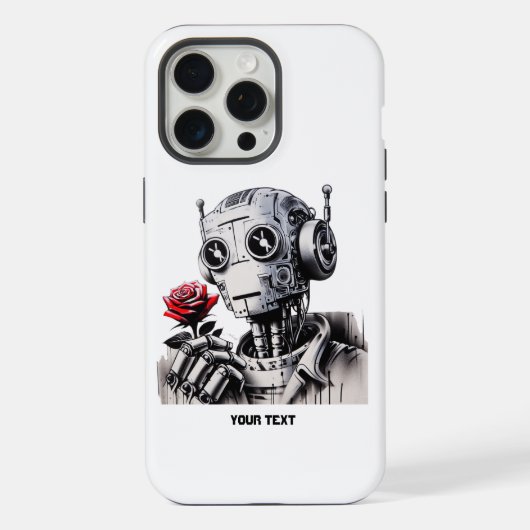 Robot Liefde 01 iPhone Hoesje (Achterkant)