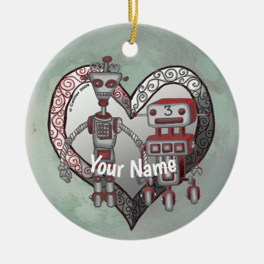 Robot Liefde ornament (Voorkant)