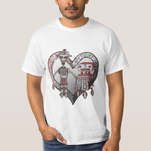 Robot Liefde t-shirt (Voorkant)