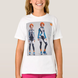 Robot logo design t-shirt