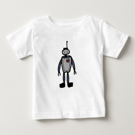 Robot Love baby or kid romper (Voorkant)
