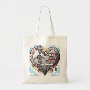 Robot Love Canvas tas