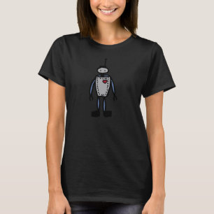 Robot Love kinder baseball t-shirt