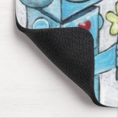 Robot Love Mousepad Muismat (Hoek)