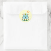Robot Love Ronde Sticker (Tas)