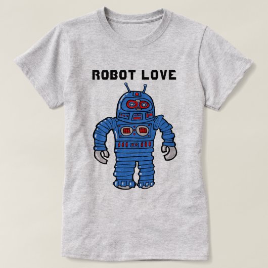 Robot Love T-shirt (Design voorkant)