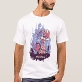 Robot Man Sci Fi Cyber Urban T-shirt (Voorkant)