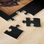 Robot mango hoofdsteampunk digitale kunst legpuzzel (Zijkant)