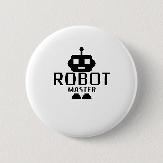 Robot Master Robotics Engineer Program Streamm Ronde Button 5,7 Cm (Voorkant)