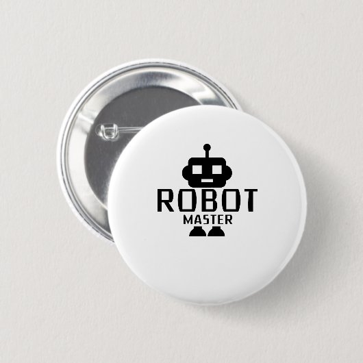 Robot Master Robotics Engineer Program Streamm Ronde Button 5,7 Cm (Voorkant /achterkant)