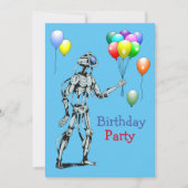 Robot met ballonvaarzen kaart (Voorkant)